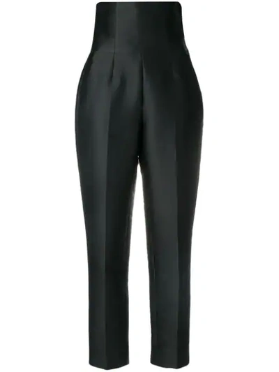 Shop Stella Mccartney High-waist Corset Trousers In Black