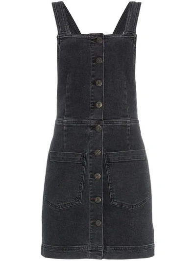 Shop 3x1 Denim Pinafore Dress In Black