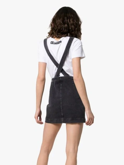 Shop 3x1 Denim Pinafore Dress In Black