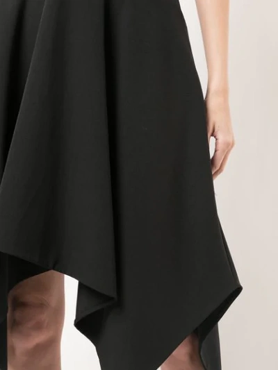 Shop Josie Natori Stretch Handkerchief Hem Dress In Black