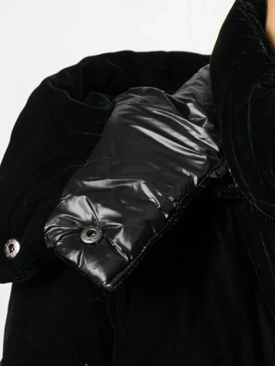 Shop Michael Michael Kors Padded Midi Coat - Black
