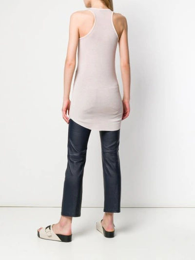 Shop Avant Toi Mid-length Vest Top - Pink