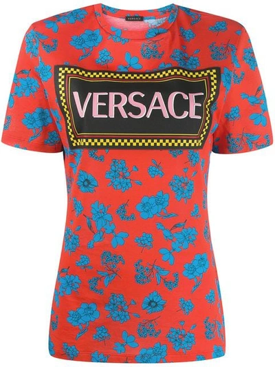 Shop Versace Vintage Logo T-shirt - Red