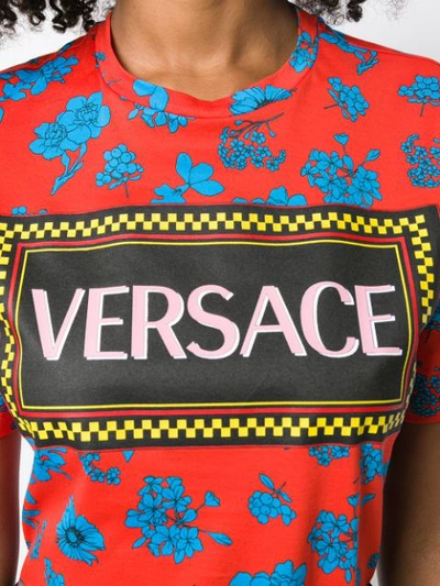 Shop Versace Vintage Logo T-shirt - Red