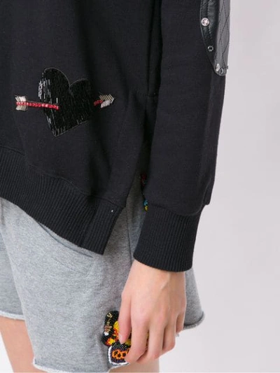 Shop Andrea Bogosian Appliqué Sweatshirt In Black