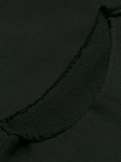 Shop Mm6 Maison Margiela Fringed Sweat Tank Dress In Black