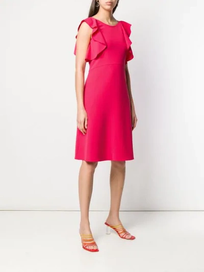 Shop Antonelli Ruffled Shift Dress - Pink