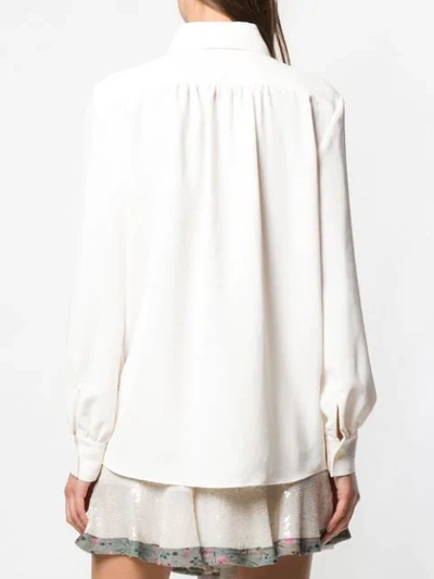 Shop Altuzarra Tamar Choker Shirt In White