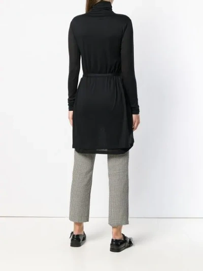 Shop Ann Demeulemeester Double Layered Top In Black