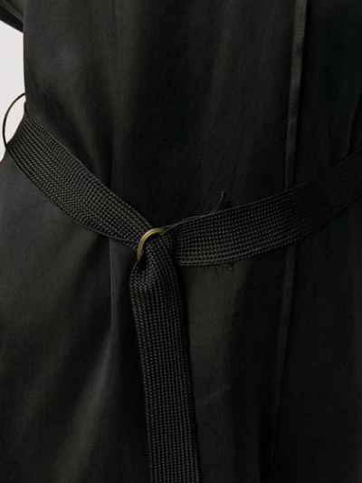 Shop Forte Forte Belted Shirt Midi Dress In Black