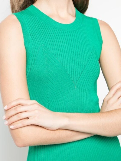 Shop Opening Ceremony Rib Knit Dress In 3007 Kelly Green