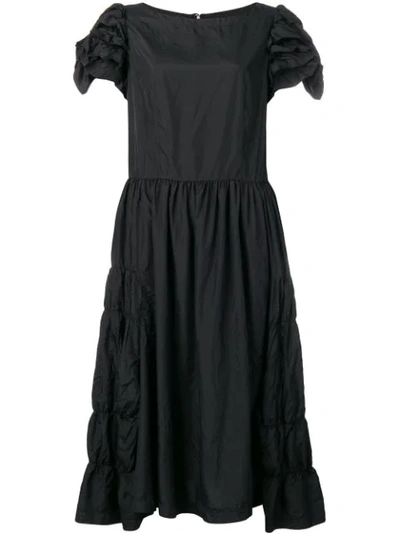 Shop Comme Des Garçons Comme Des Garçons Ruffle Sleeves Dress - Black