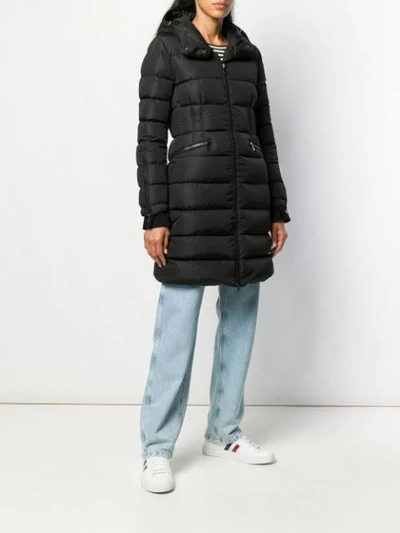 MONCLER BETULONG LONG PUFFER COAT - 黑色