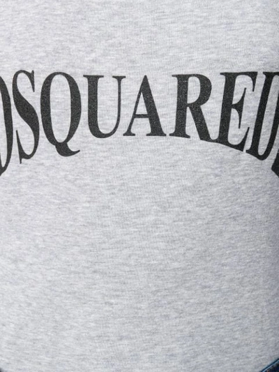 Shop Dsquared2 Logo Vest Top In Grey