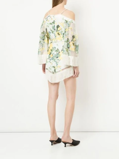 Shop Alice Mccall Le Fleur Floral-print Playsuit - White