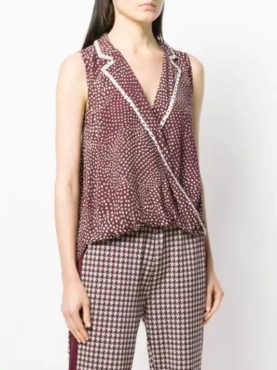 Shop Rag & Bone All-over Print Blouse In Red