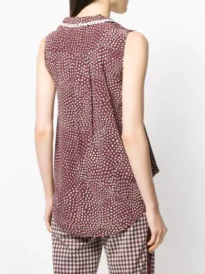 Shop Rag & Bone All-over Print Blouse In Red