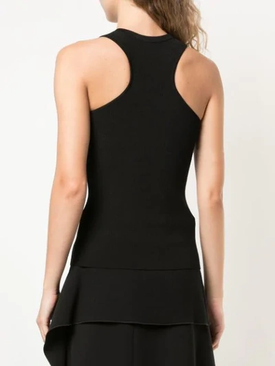 CUSHNIE SLIM-FIT TANK TOP - 黑色