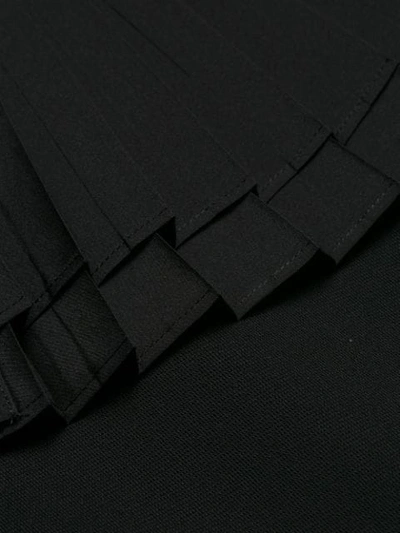 Shop Givenchy Zipped Pleated Skirt In Black