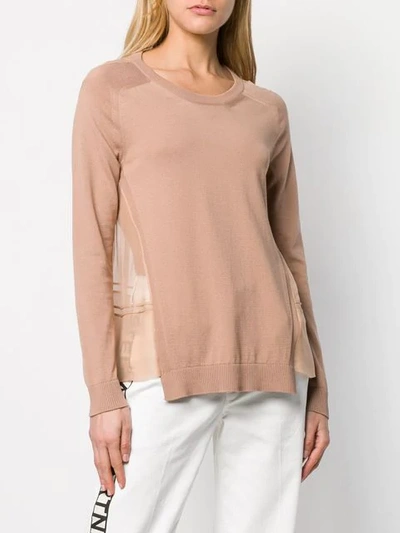 N°21 SHEER PANEL SWEATER 