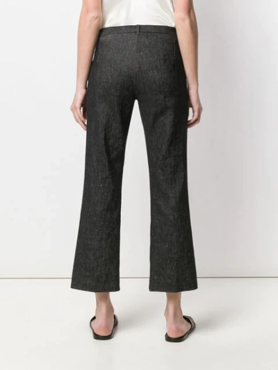 'S MAX MARA FLARED CROPPED TROUSERS - 黑色