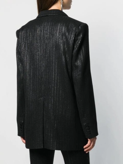 Shop Isabel Marant Lurex Striped Blazer In Black