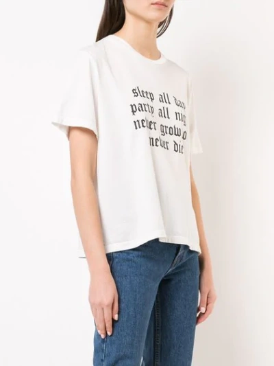 Shop Amiri Slogan Short-sleeve T-shirt - White
