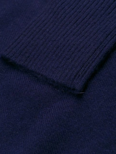 Shop Diane Von Furstenberg Contrasting Zip Sweater In Blue