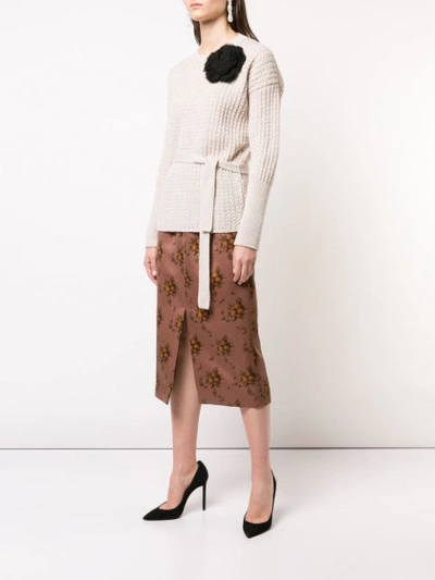 Shop Brock Collection Kaori Marled Sweater In Neutrals