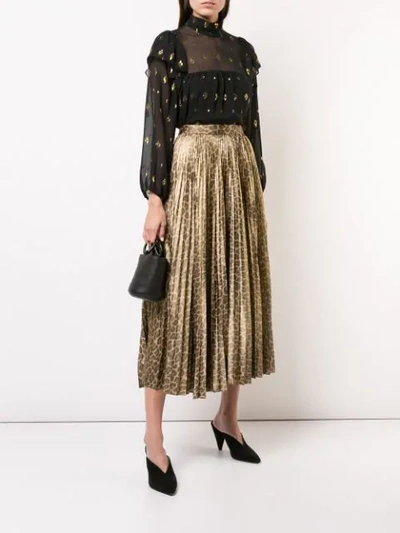Shop A.l.c Bobby Skirt In Gold