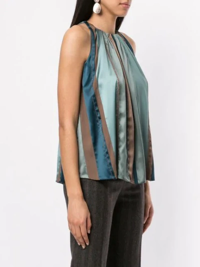 Shop Brunello Cucinelli Bead-embellished Satin Top In Cy925 Germano