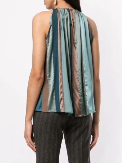 Shop Brunello Cucinelli Bead-embellished Satin Top In Cy925 Germano