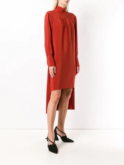 Shop Chloé High-low Hem Dress In Red