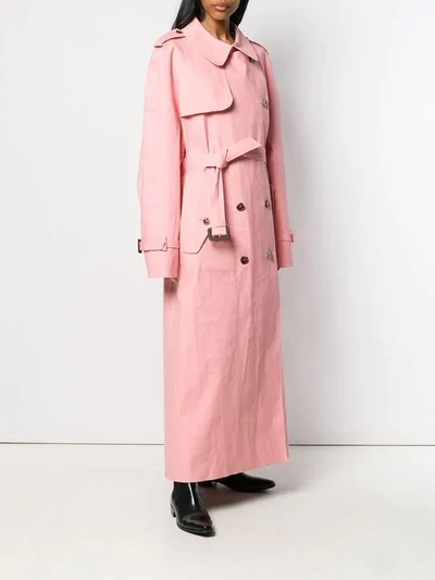 MACKINTOSH MAISON MARGIELA超大款风衣 - 粉色