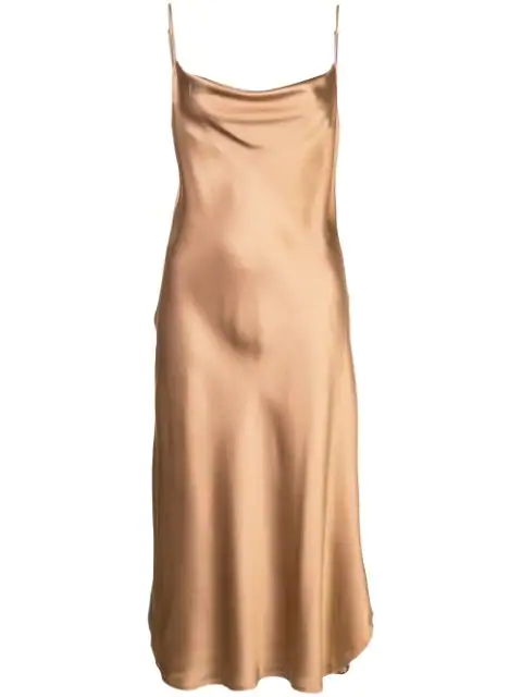 gold cami dress