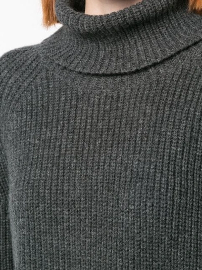 Shop Nili Lotan Turtle Neck Jumper - Grey