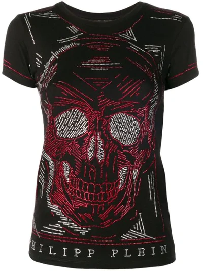 Shop Philipp Plein Line Skull T-shirt - Black