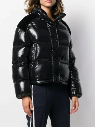 Shop Moncler Chouette Puffer Jacket In Black