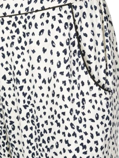 Shop Fleur Du Mal Leopard Print Pyjama Bottoms In White