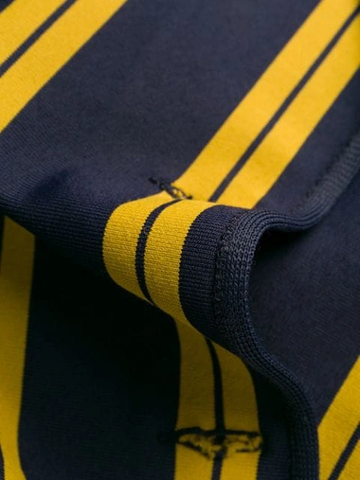 Pre-owned Jean Paul Gaultier 1991 Striped Single Breasted Blazer In Blue