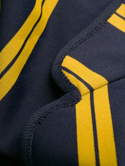Pre-owned Jean Paul Gaultier 1991 Striped Single Breasted Blazer In Blue