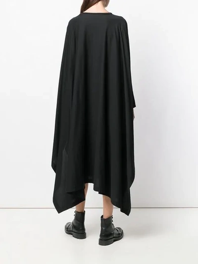 Shop Ambush Draped Back Asymmetric Dress In Black
