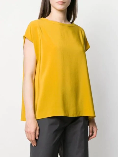 Shop Aspesi Structured Blouse - Yellow