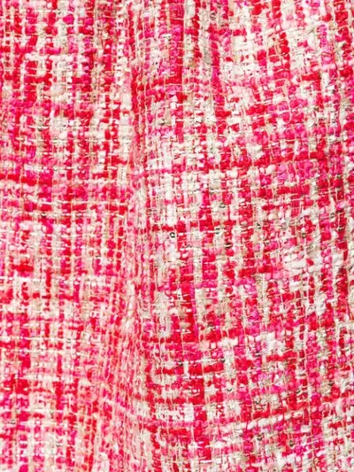 Shop Philipp Plein Mini Tweed Skirt In Red