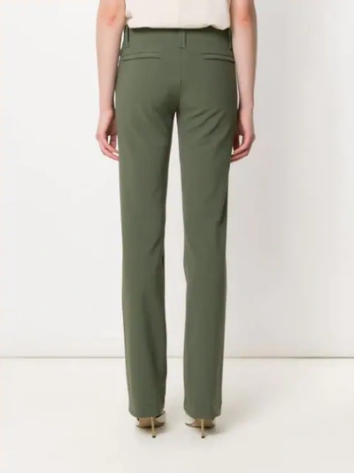 Shop Gloria Coelho Straight Pants In Green