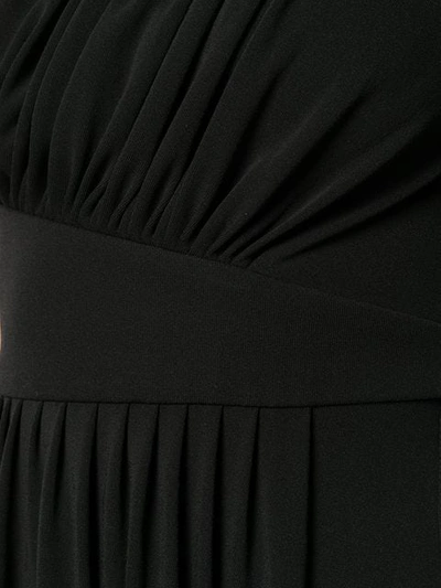 Shop Givenchy Asymmetric Maxi Gown In Black