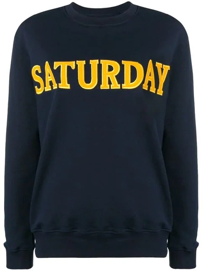 Shop Alberta Ferretti Saturday Sweatshirt In Blue