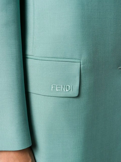 Shop Fendi Tailored Overcoat In F16wo Pound