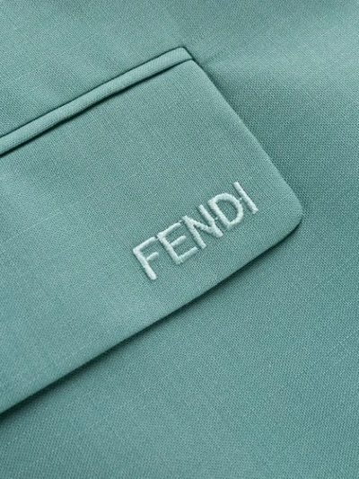 Shop Fendi Tailored Overcoat In F16wo Pound