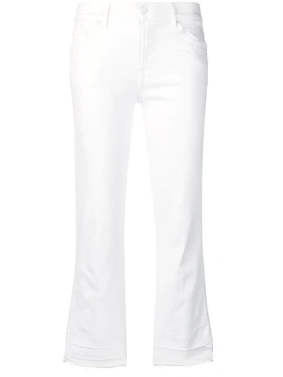 Shop 7 For All Mankind Skinny Cropped Jeans In White